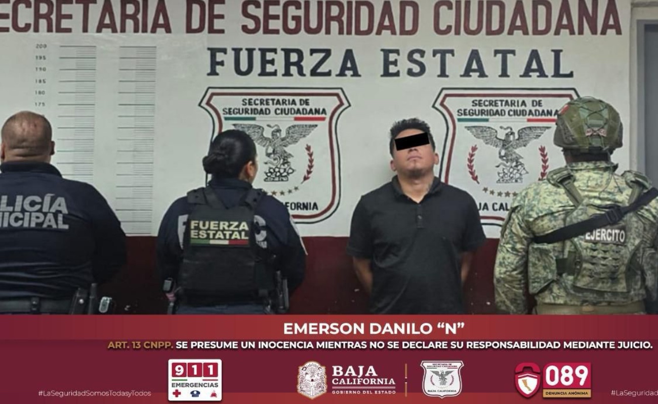 Detienen a “El Malo”, extranjero en posesión de cartuchos útiles y cocaína