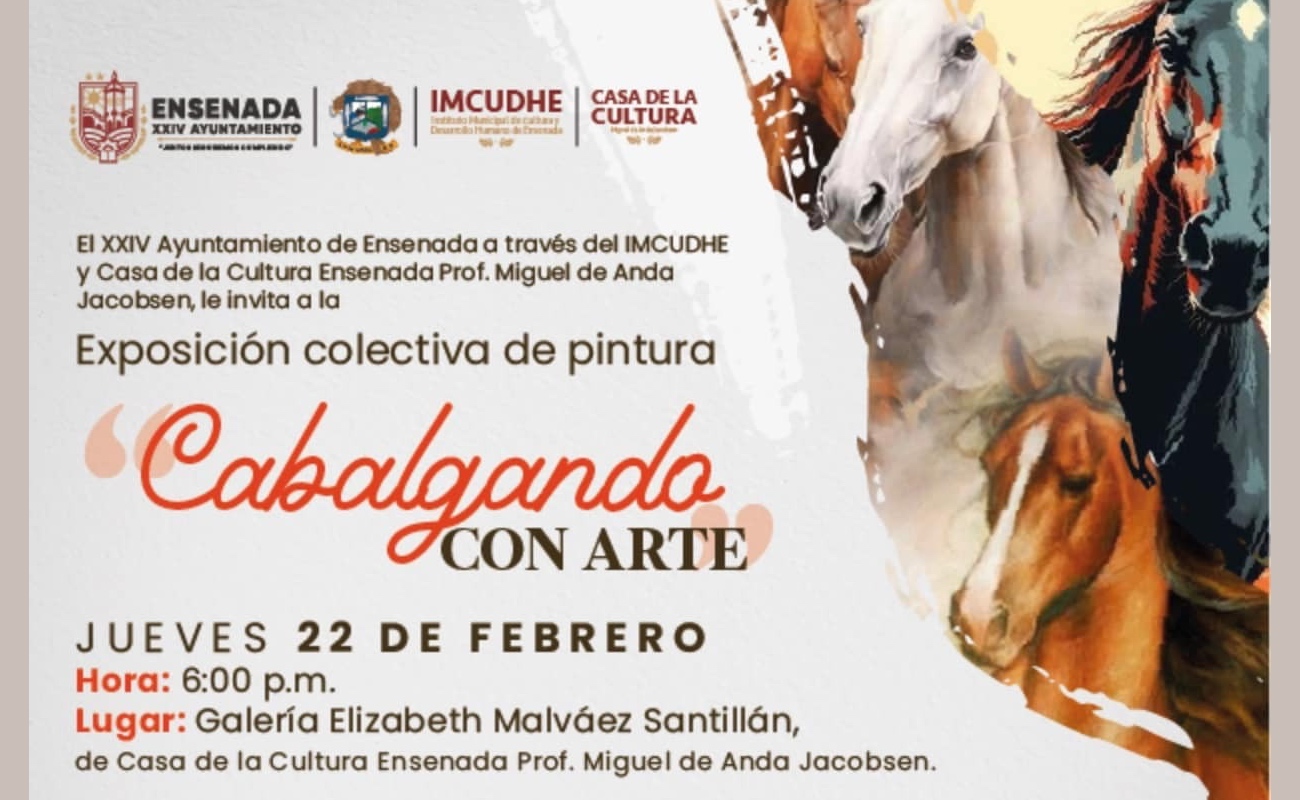 Invita Instituto de Cultura a Exposición Colectiva “Cabalgando con Arte”