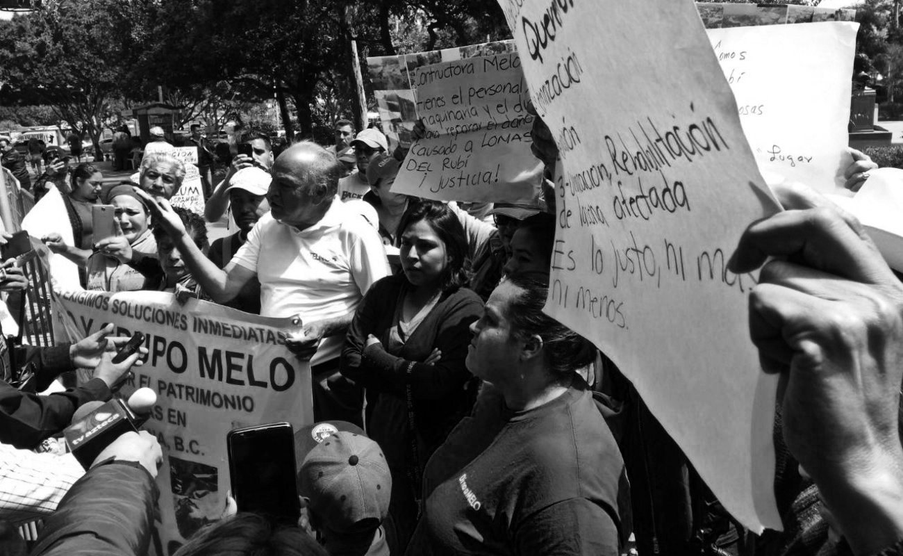 Exigen residentes de Lomas del Rubí indemnización total a Grupo Melo