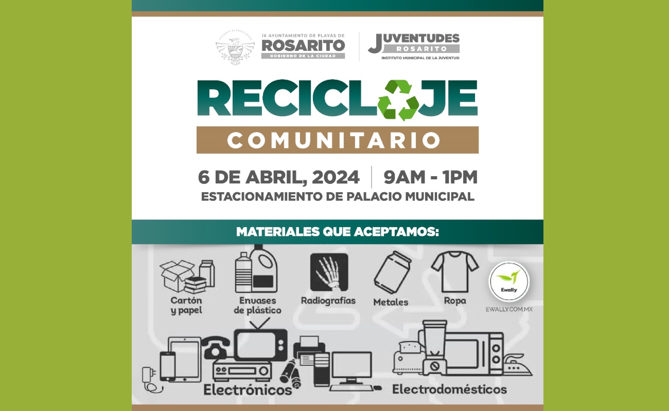Invitan a la Jornada de Reciclaje en Playas de Rosarito