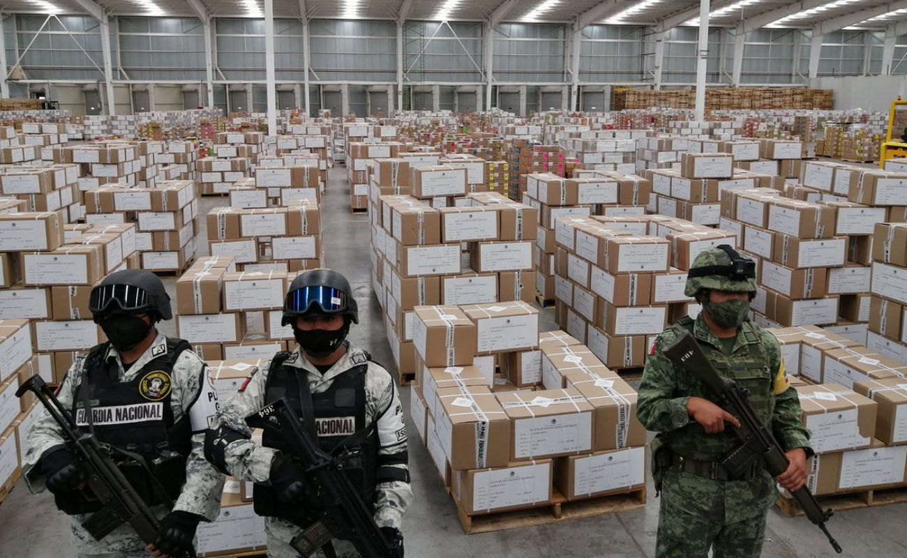 Arranca INE distribución de documentación electoral con custodia de fuerzas armadas