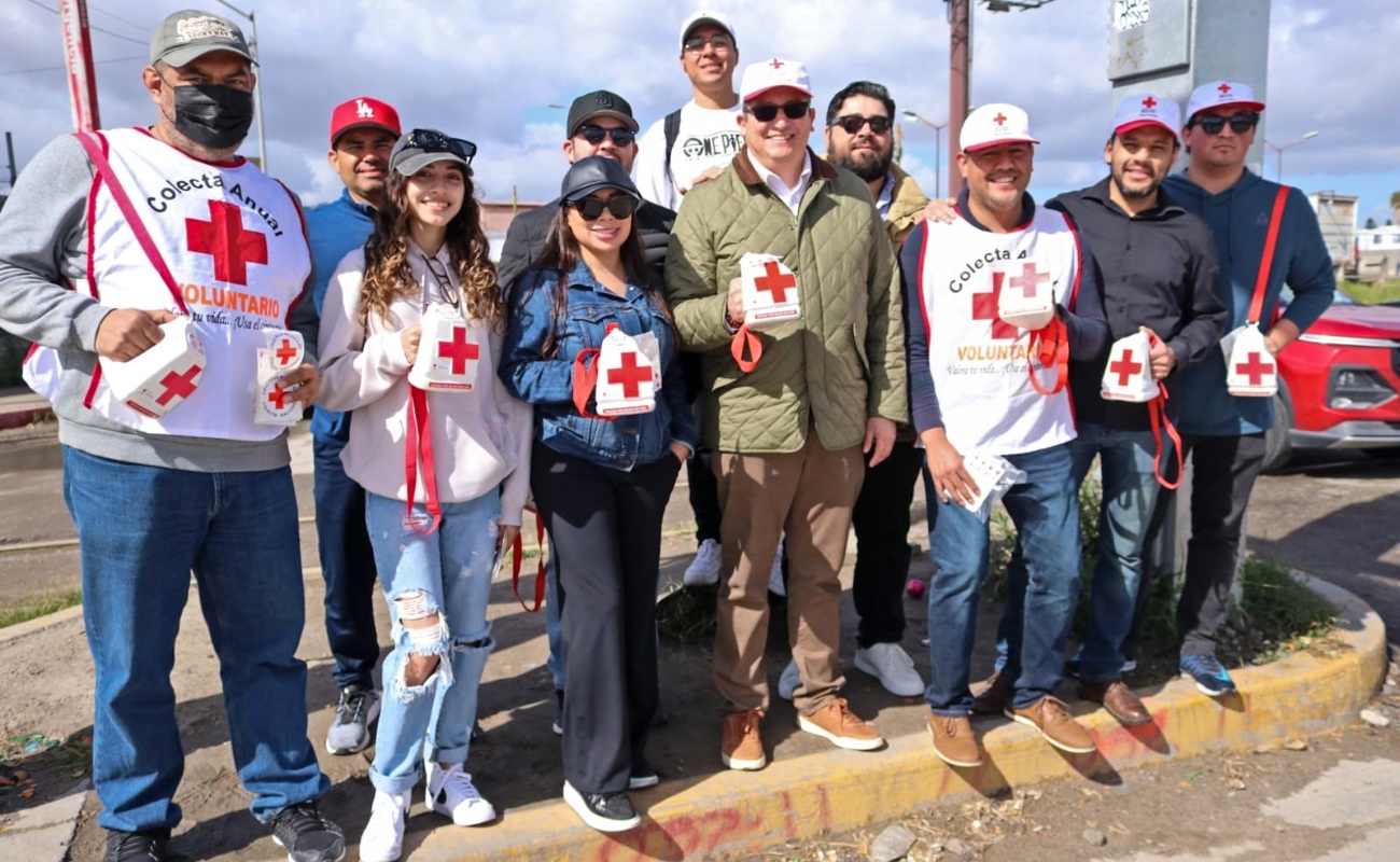 Realiza personal del Ayuntamiento de Tijuana bateo para apoyar a la Cruz Roja