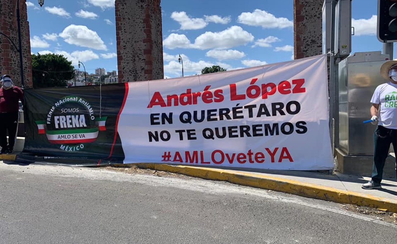 Protestan contra política de López Obrador