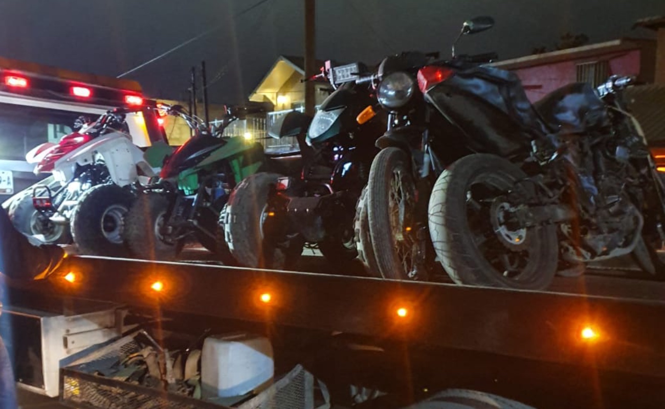 Asegura FGE 5 motocicletas robadas