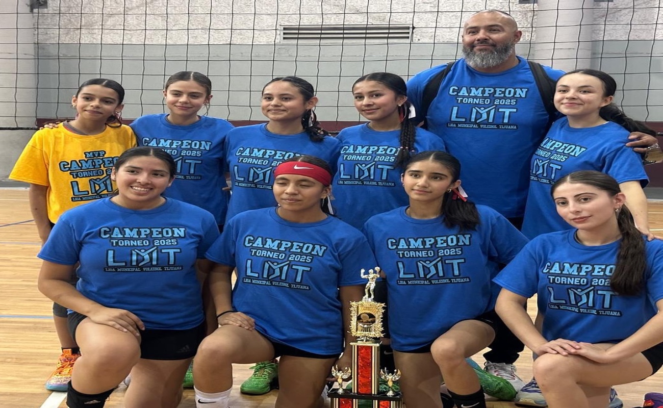 Zonkeys, campeonas con corazón en la Liga Municipal de Voleibol de Tijuana