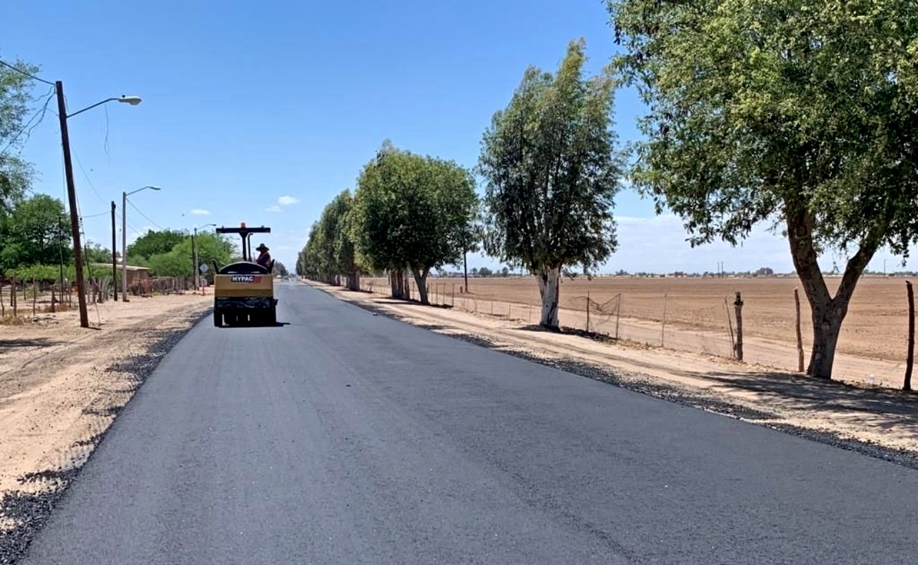 Avanza rehabilitación de carreteras para seguridad de habitantes del Valle de Mexicali