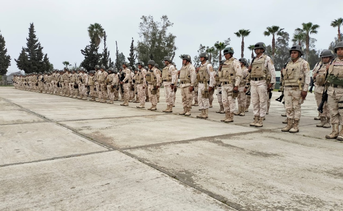 Arriban 150 efectivos del Ejército Mexicano para reforzar la seguridad en Baja California