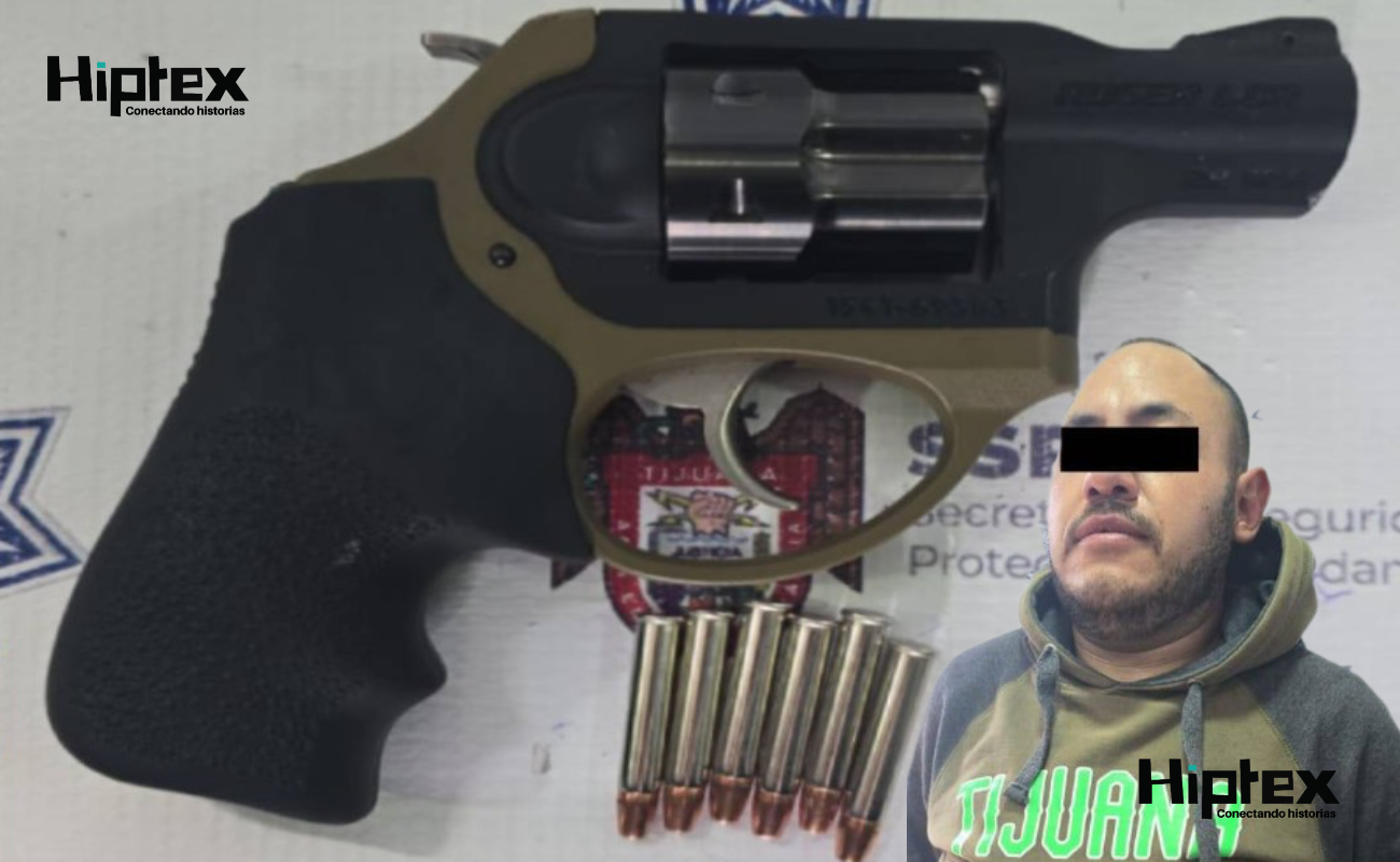 Detiene Policía Municipal a Policía Comercial por portación de arma de fuego