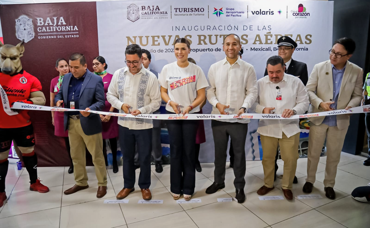 Arranca gobierno de Marina del Pilar 10 nuevas rutas aéreas para Baja California