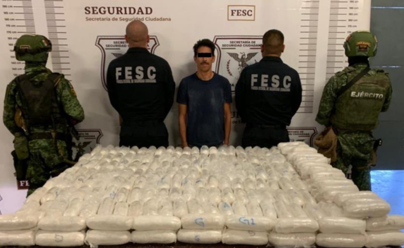 Confiscan casi 200 kilos de metanfetamina; hay un detenido