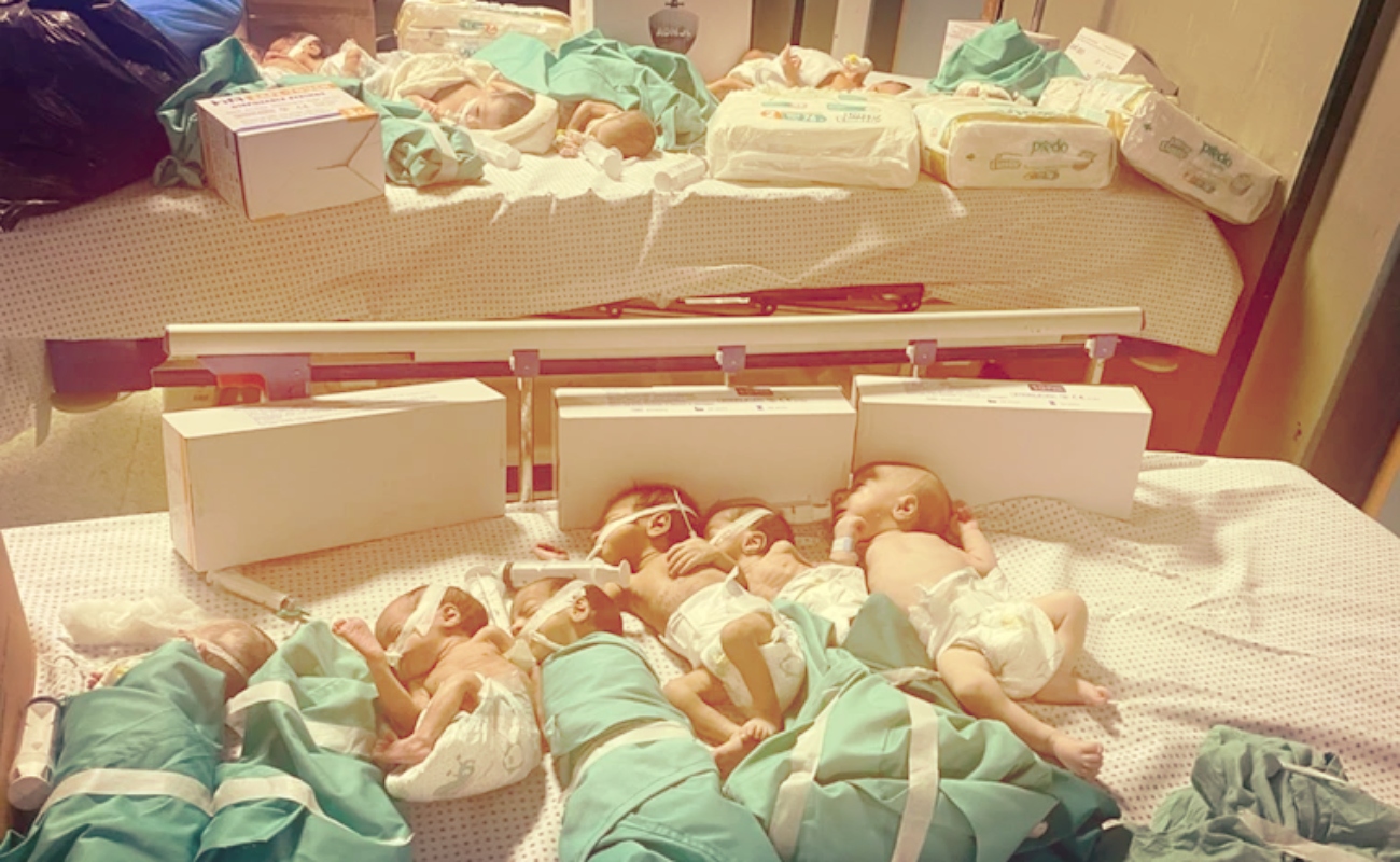 Siguen atrapados docenas de bebés en el principal hospital de Gaza, asediado por Israel
