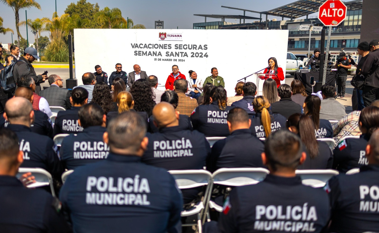 Arranca operativo “Vacaciones seguras Semana Santa 2024” en Tijuana