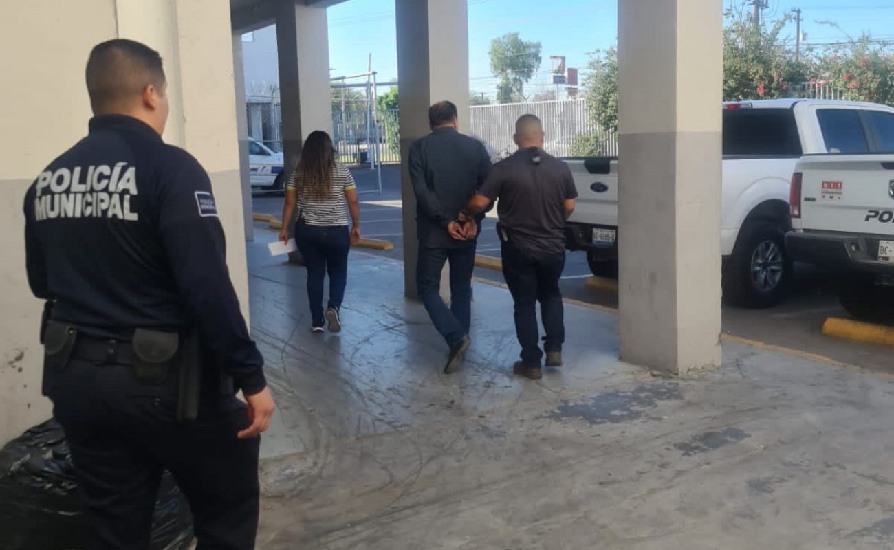 Asegura Policía Municipal a involucrado en delitos de fraude en Mexicali
