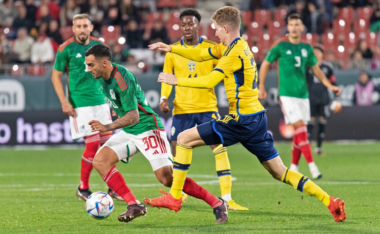 Pierde México 1-2 ante Suecia, previo a su debut en Qatar 2022