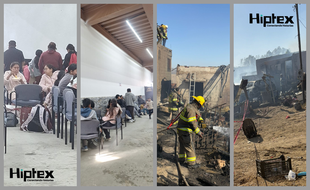 Activan Salón Ejidal Primo Tapia como refugio temporal para afectados por incendio