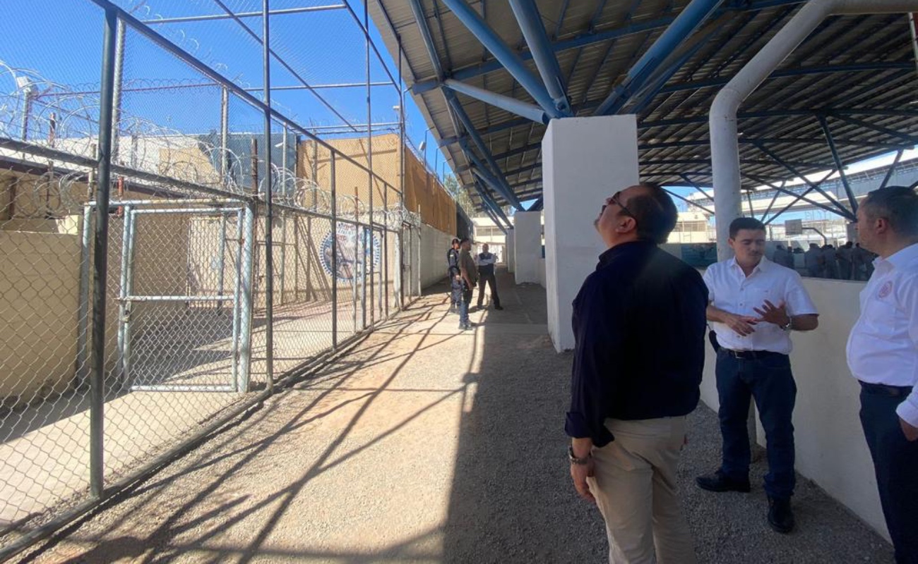 Supervisan avances del reforzamiento de seguridad del Centro Penitenciario de Mexicali