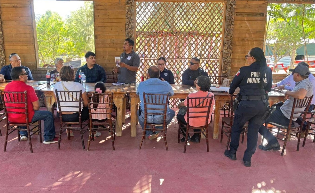Fortalece Policía Municipal acercamiento vecinal en Rancho Heredia