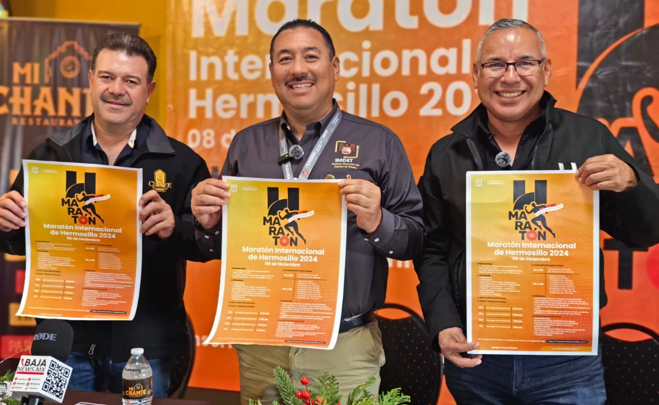 Presentan en Tijuana Maratón Internacional de Hermosillo 2024