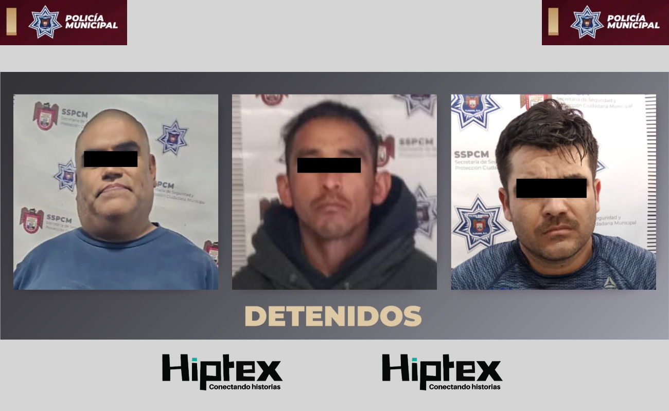 Captura Policía Municipal de Tijuana a tres sujetos armados