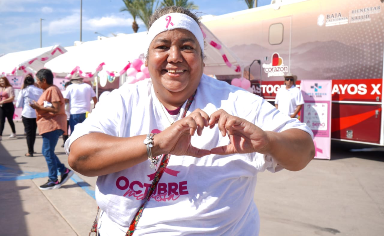 Activa Secretaría de Salud “Ruta Rosa” contra el cáncer de mama en BC