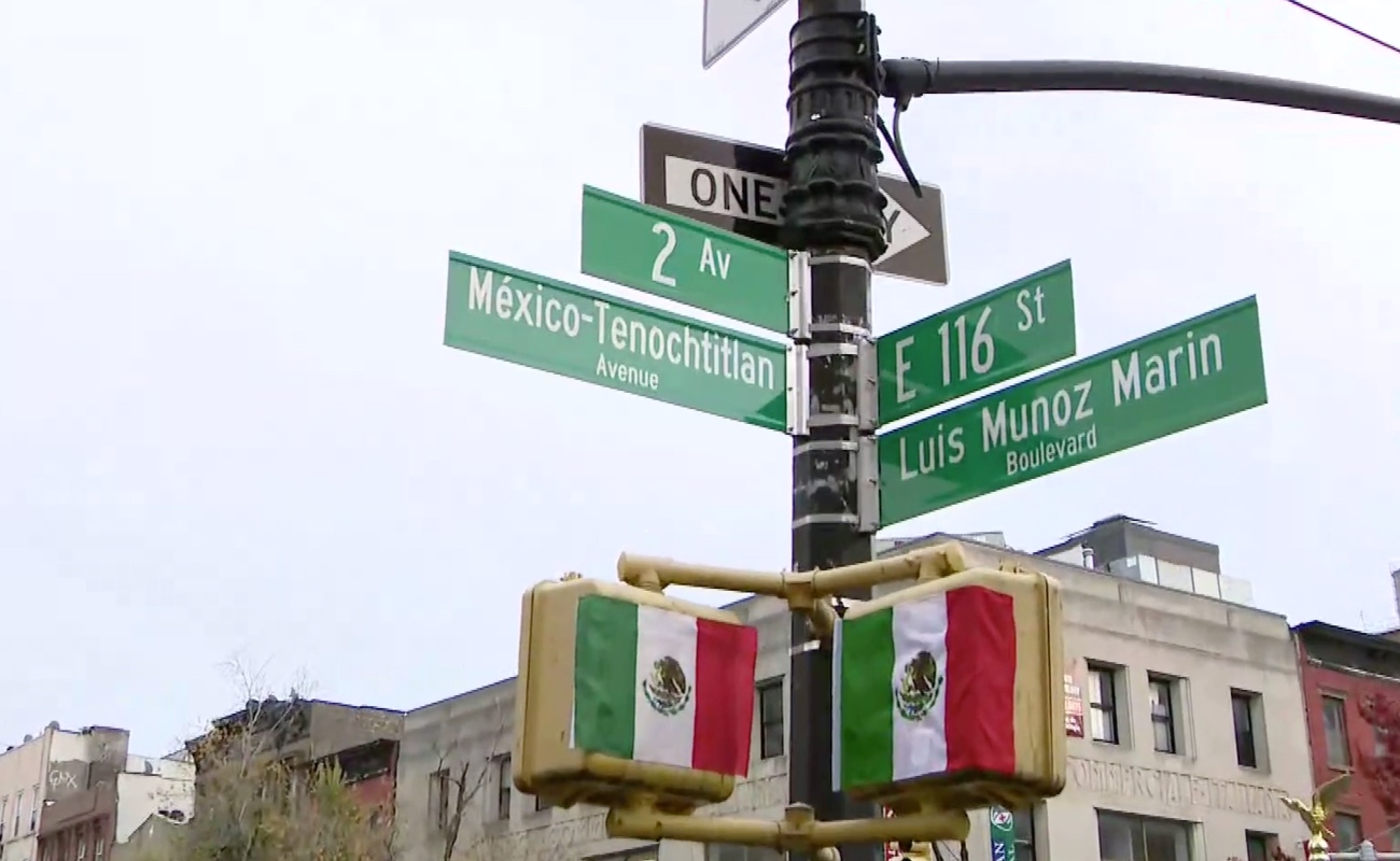 Nombran en Nueva York calle México - Tenochtitlan Avenue