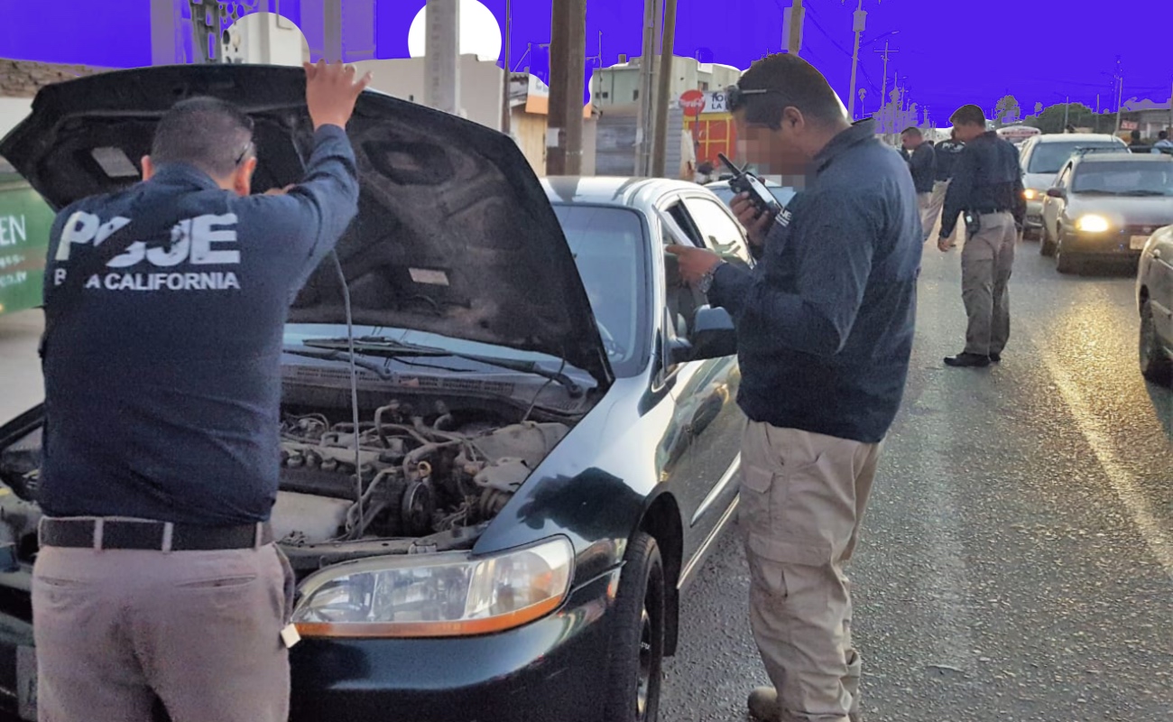 Recuperan ministeriales 20 carros con reporte de robo en Ensenada