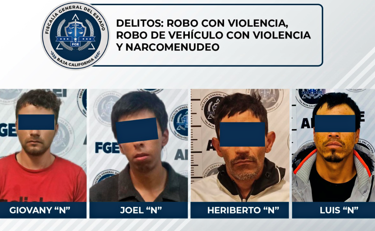 Caen cuatro prófugos de la justicia en Tijuana