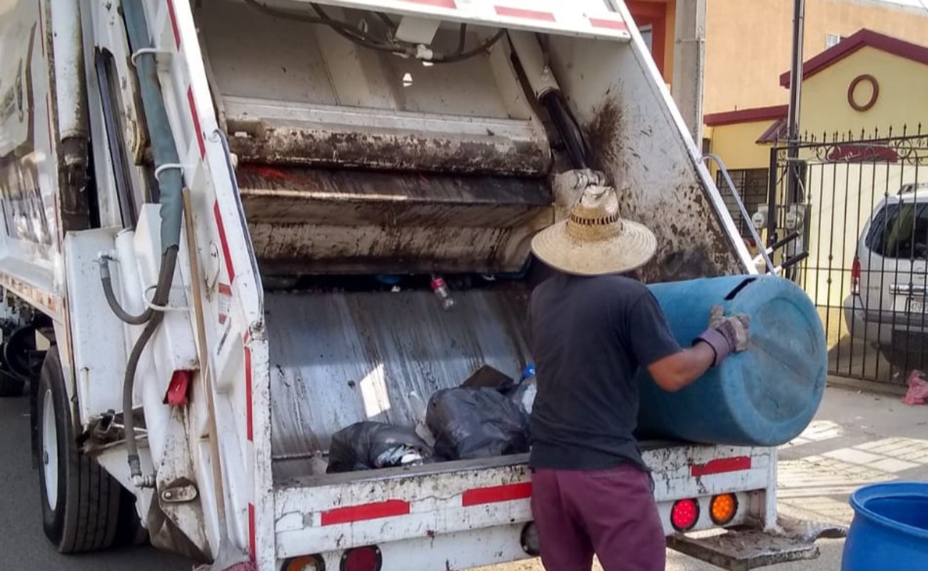 Triplica Servicios Públicos recolección semanal de basura doméstica en Ensenada