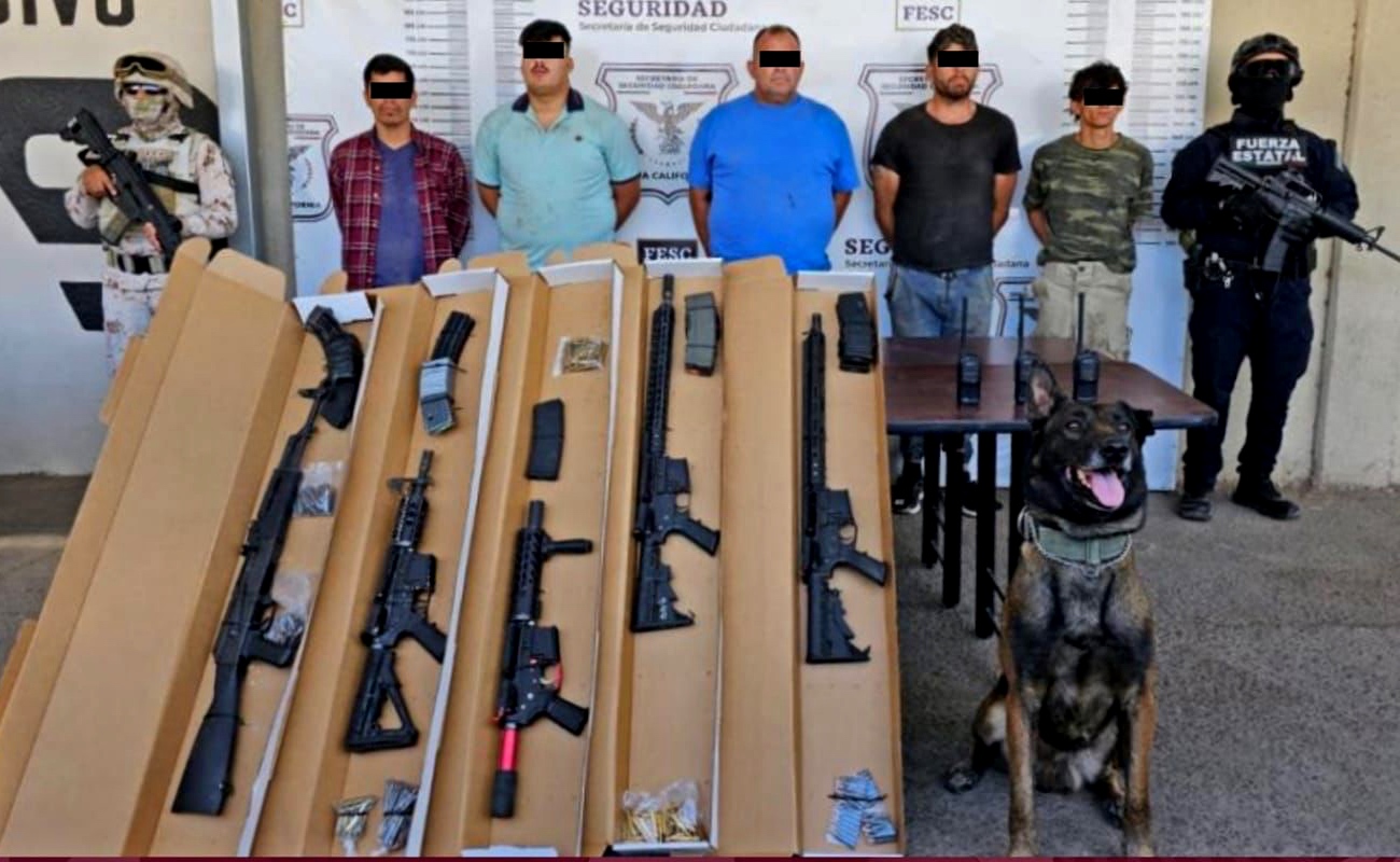 Detienen a grupo armado en Mexicali