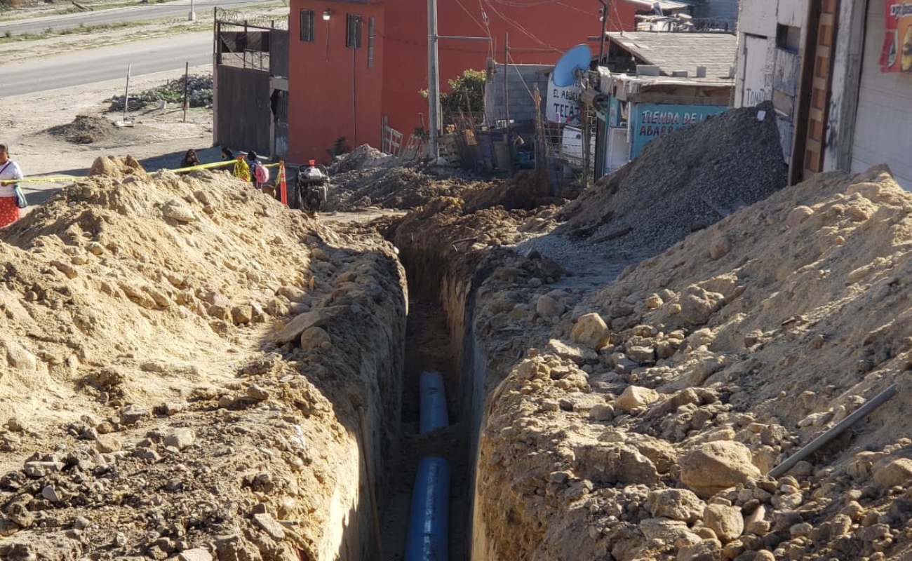 Introduce CESPT red de agua potable en ampliación del ejido Lázaro Cárdenas