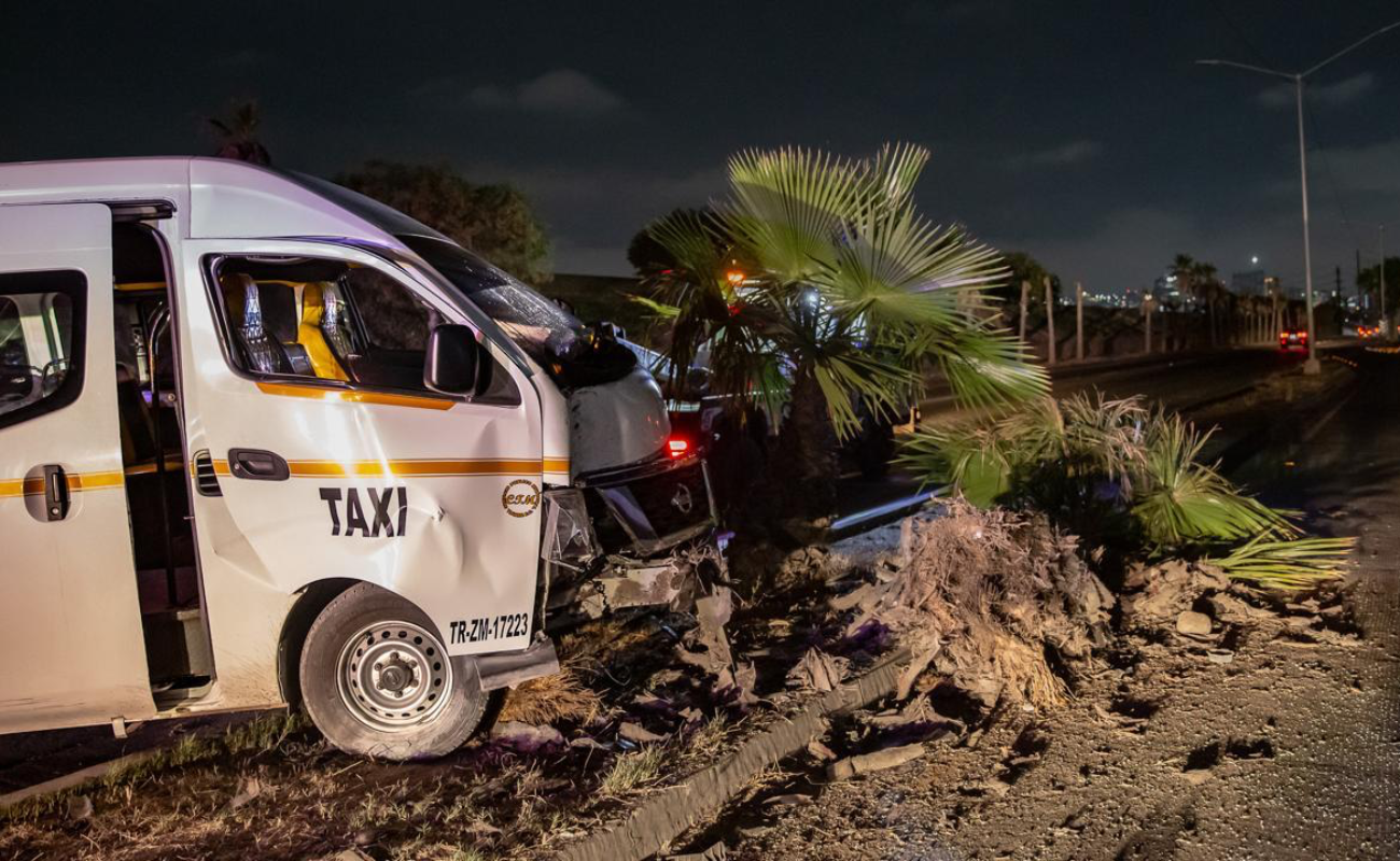 Choca taxista en la Vía Rápida; conductor iba en estado de ebriedad