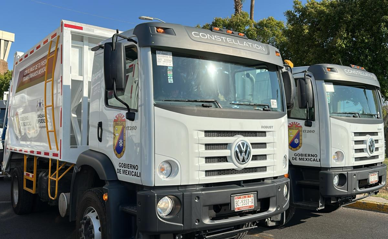 Moderniza gobierno de Mexicali camiones recolectores de basura