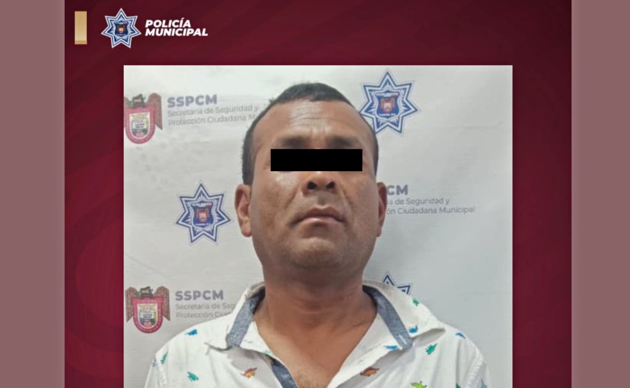 Policía Municipal captura a asaltante armado