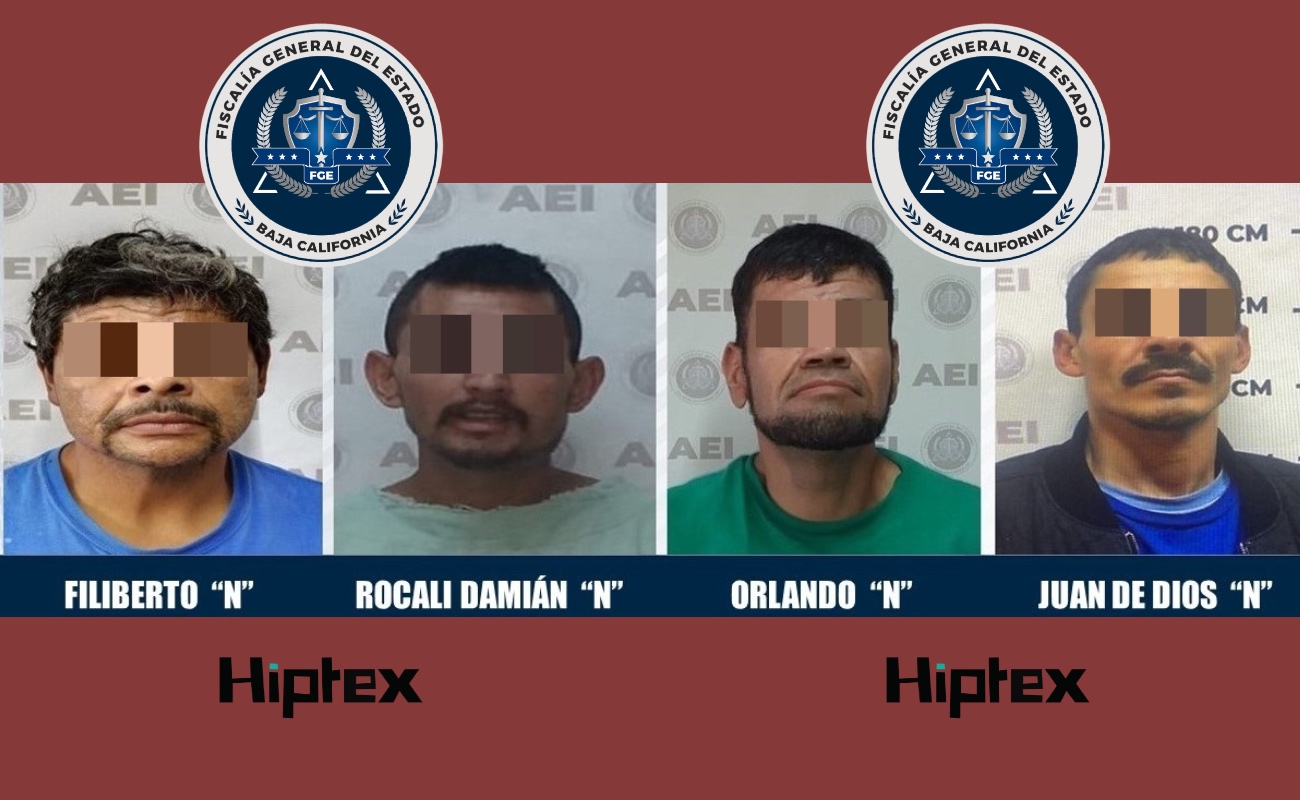 Capturan a cuatro prófugos de la justicia en Ensenada