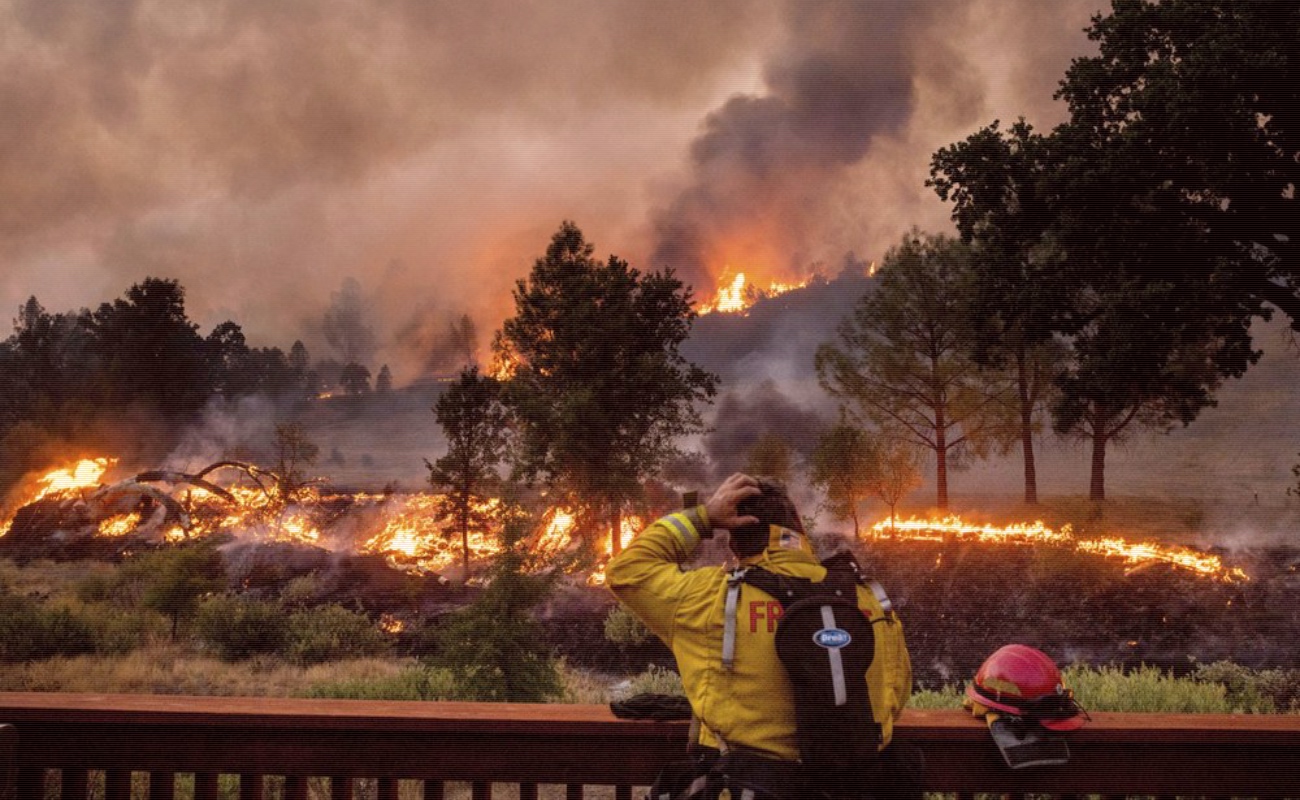 Avanza lentamente la extinción de los incendios forestales al norte de California