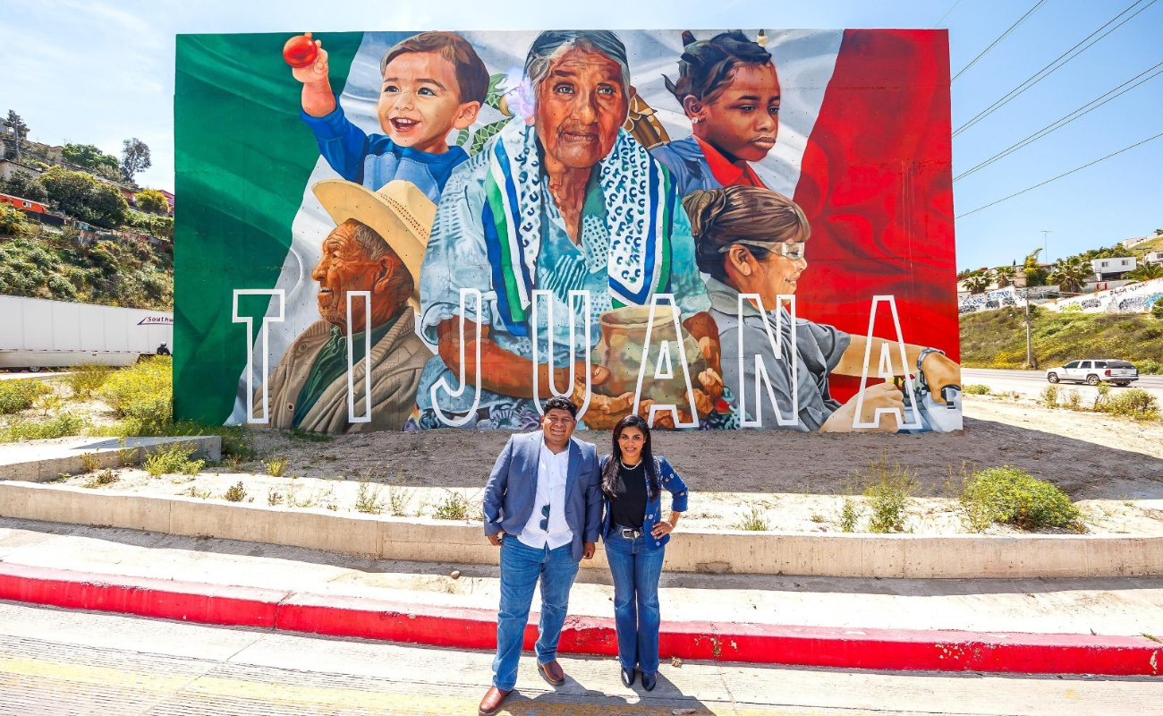 Premio Nacional de la Juventud resalta con mural en rampa de frenado: alcaldesa de Tijuana