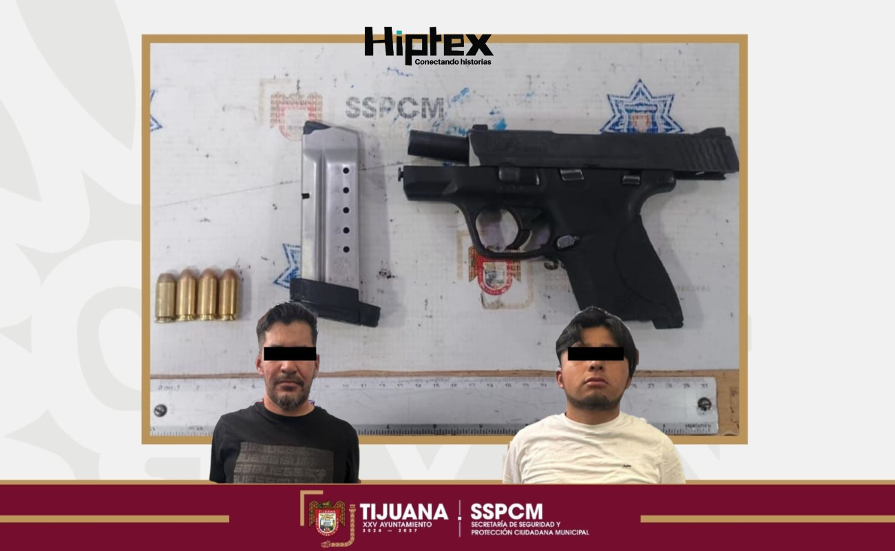 Detiene la Policía Municipal a dos hombres por allanamiento de morada y portación de arma de fuego