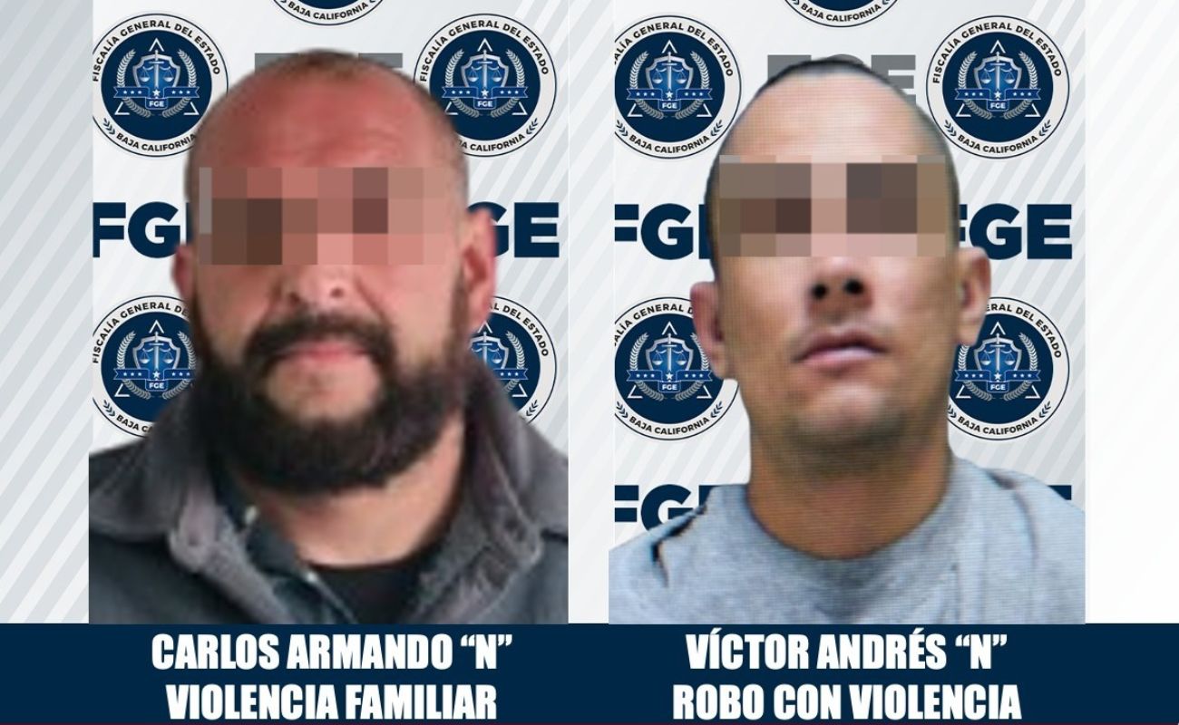 Detiene FGE a dos sujetos por la presunta comisión de delitos