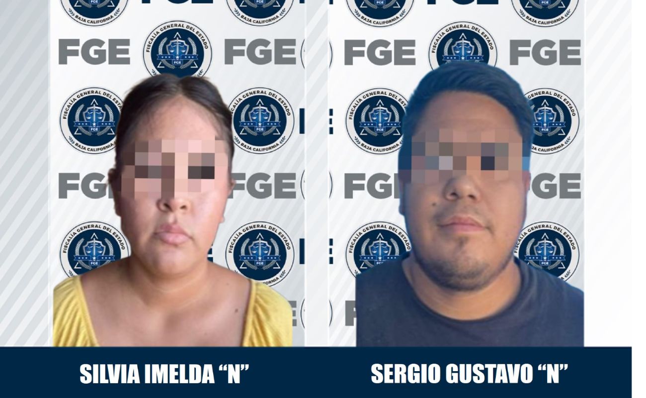 Captura FGE a pareja de presuntos narcomenudistas y droga, tras cateo