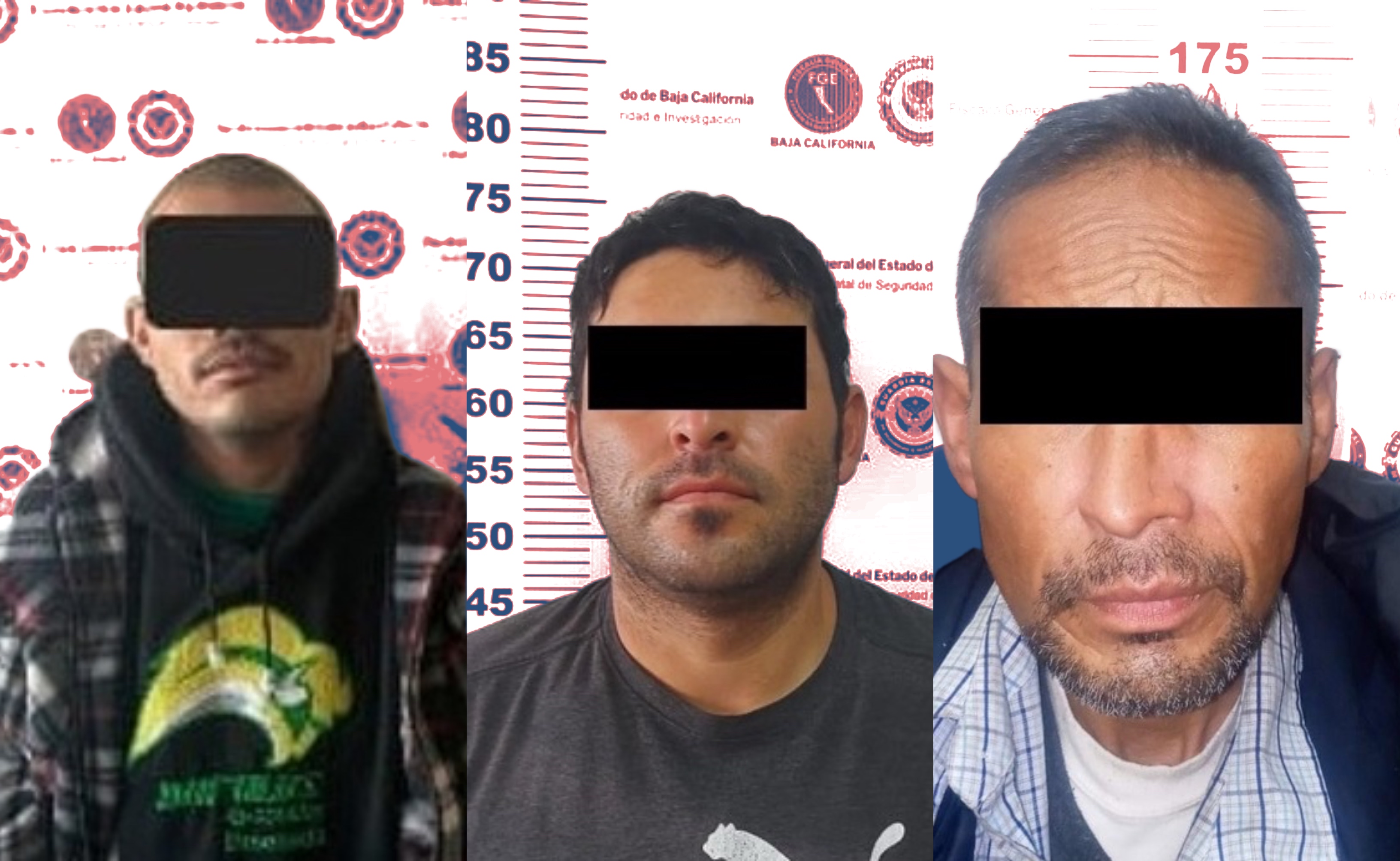 Detienen a tres sujetos acusados de robos y asaltos en Ensenada