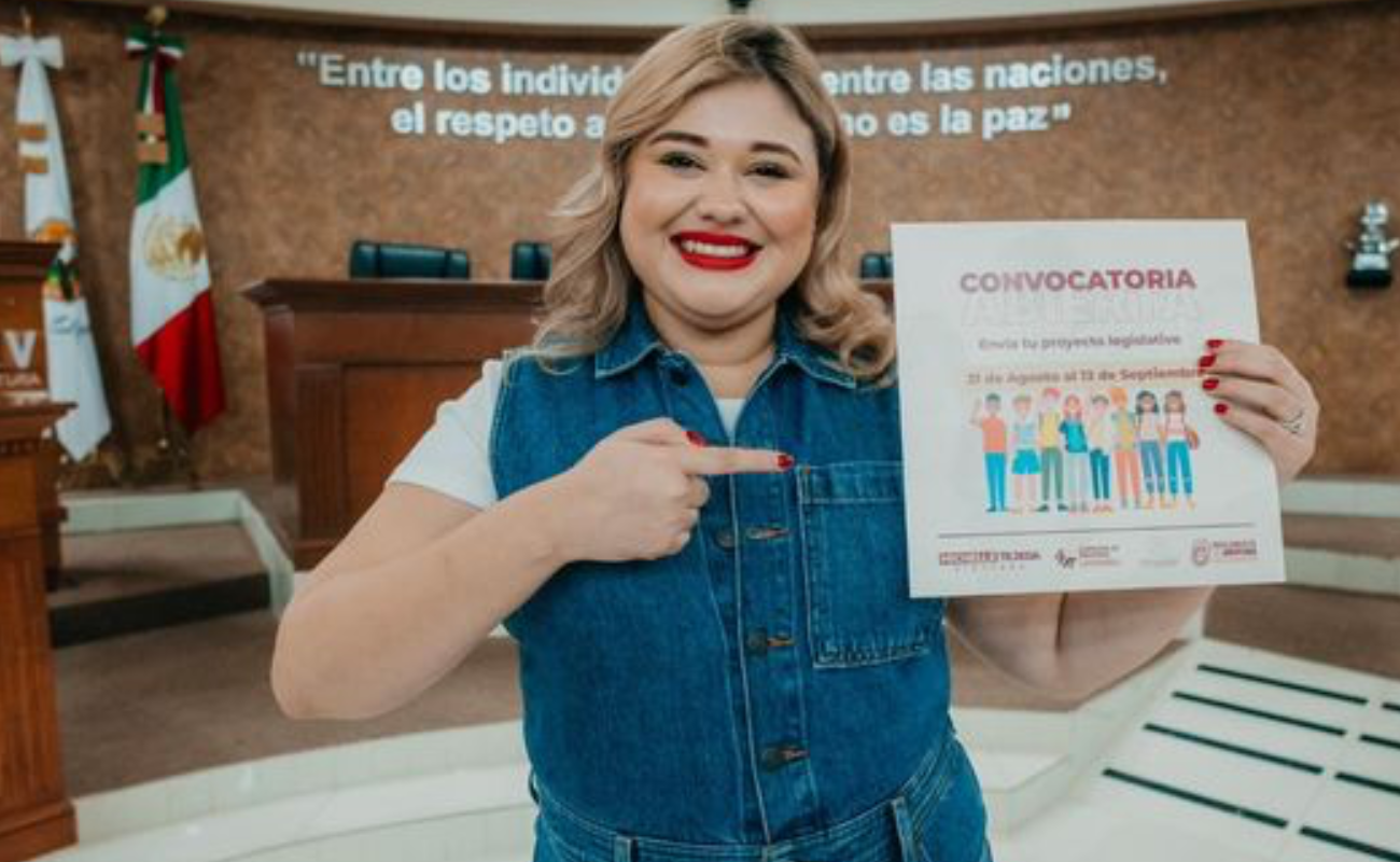 Invita diputada Michelle Tejeda a participar en el VIII Parlamento de las Juventudes