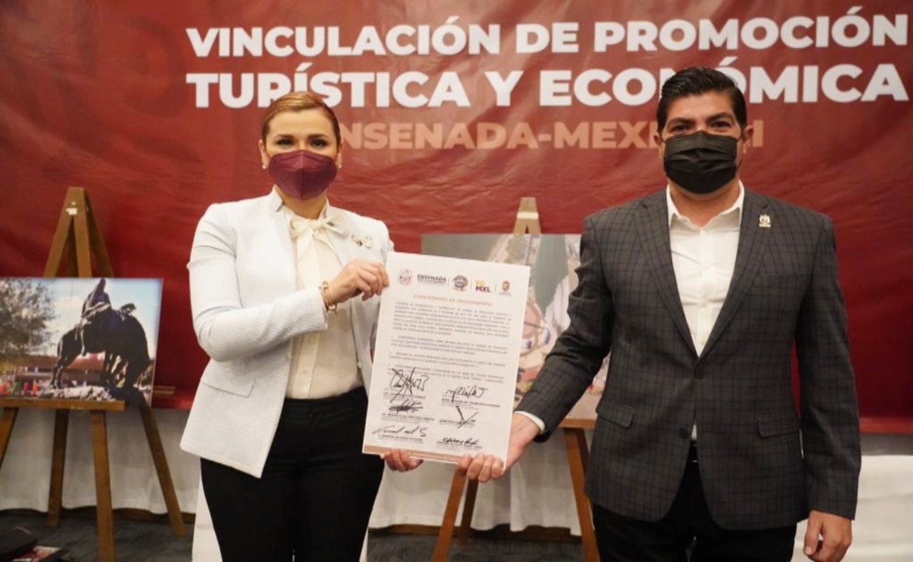 Firman alcaldes de Ensenada y Mexicali compromisos de promoción turística y economía entre municipios