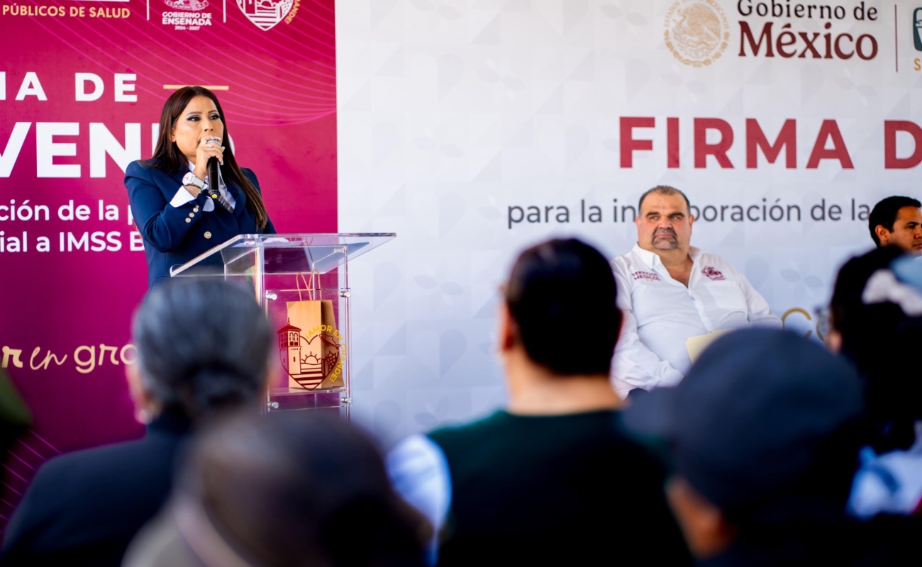 Firma Gobierno de Ensenada convenio de colaboración con IMSS-Bienestar