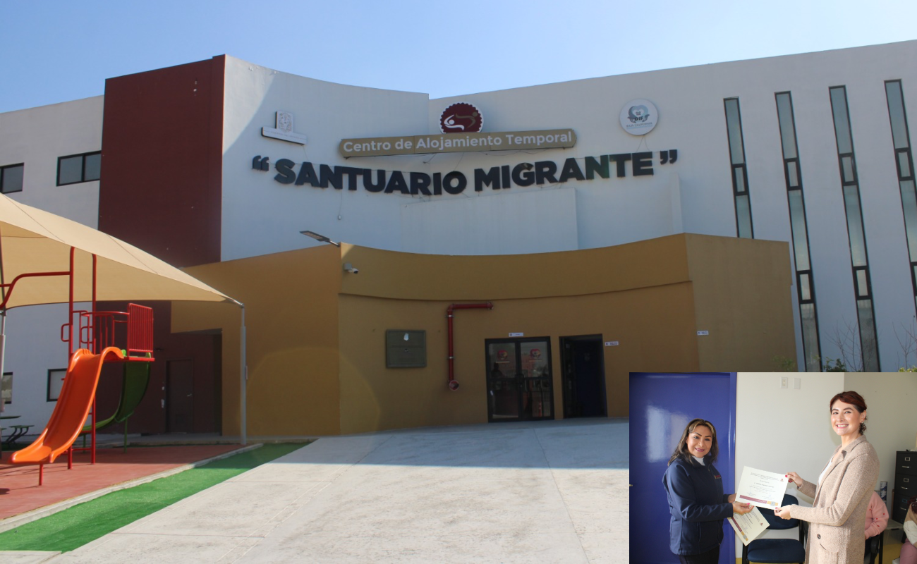 Certifican a personal del albergue Santuario Migrante como establecimiento promotor de la salud