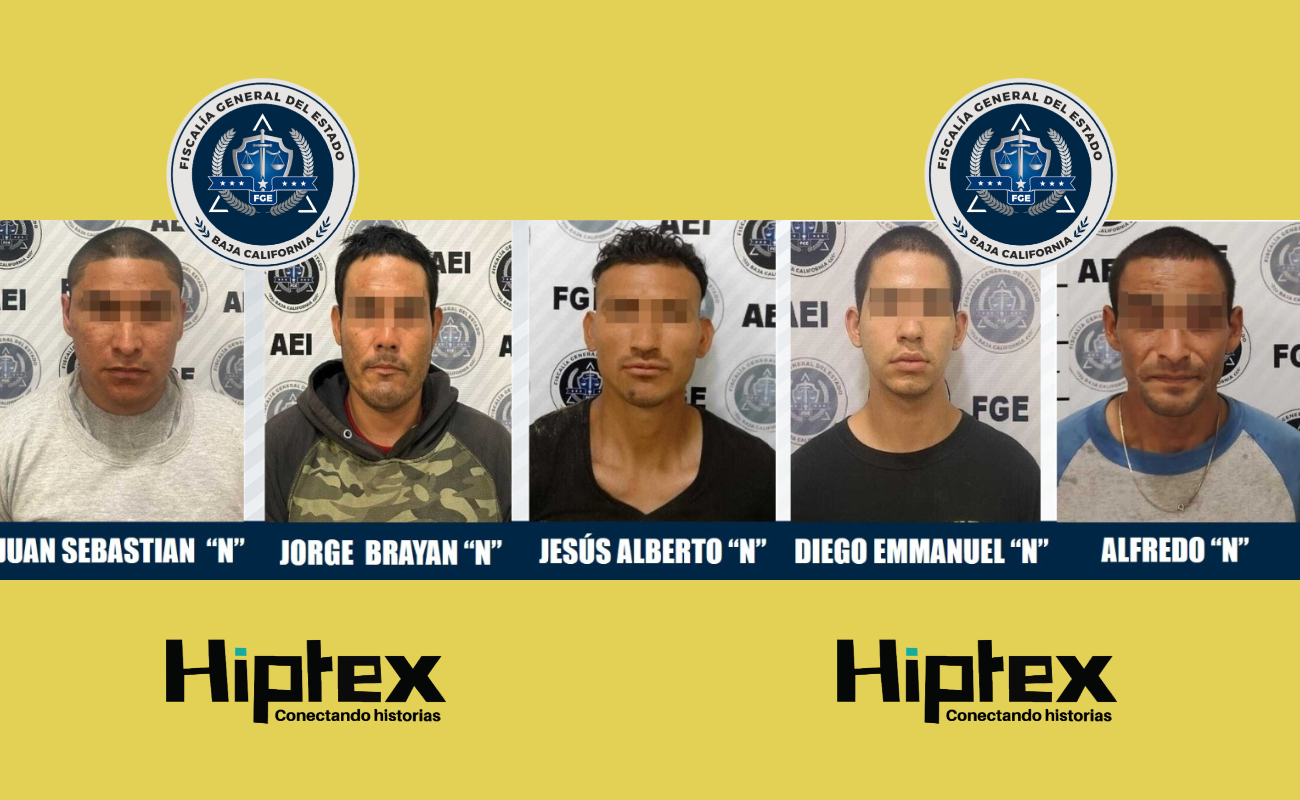 Capturan a cinco prófugos de la justicia en Tijuana