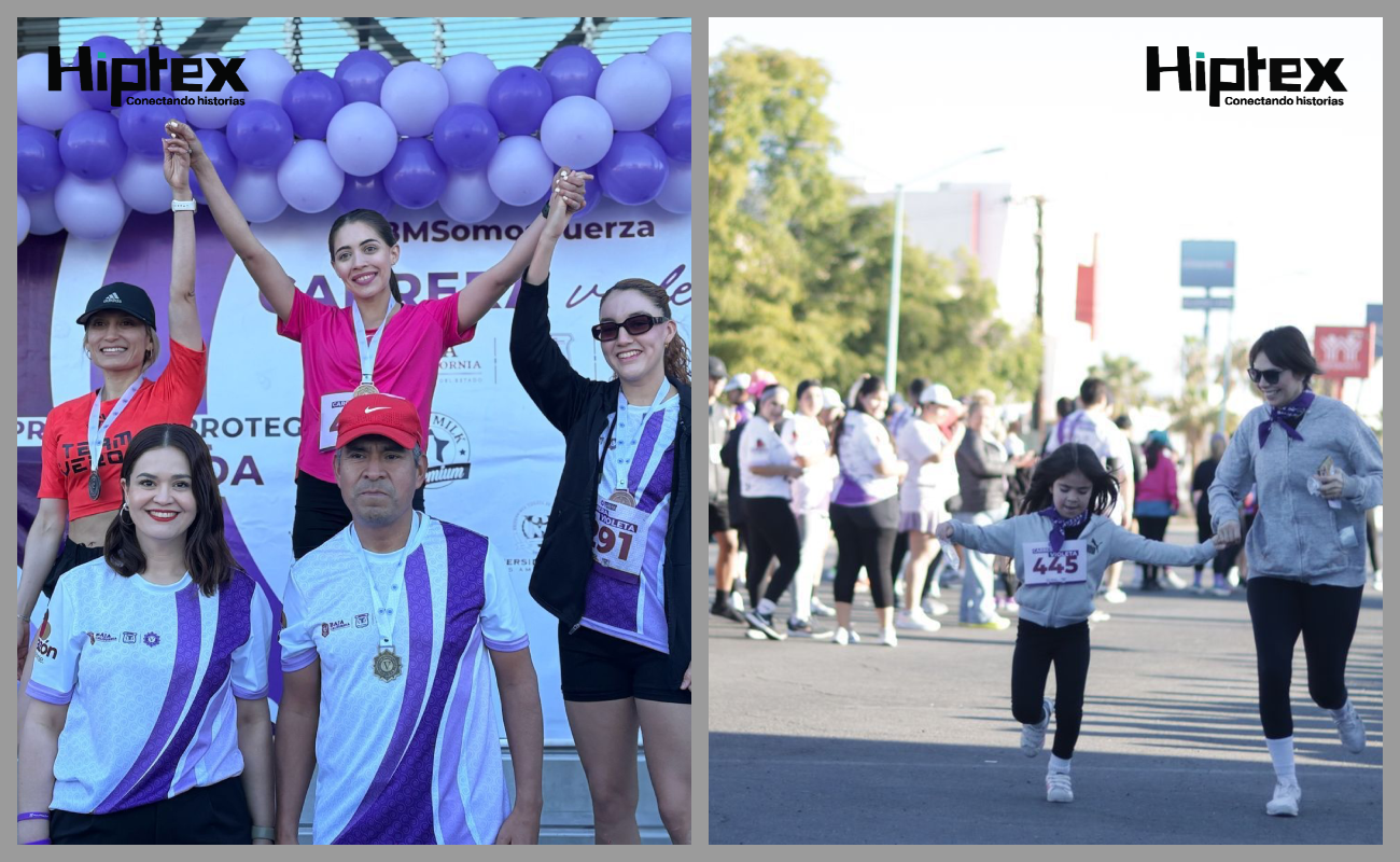 Más de 700 personas participaron en la Primera Carrera Violeta