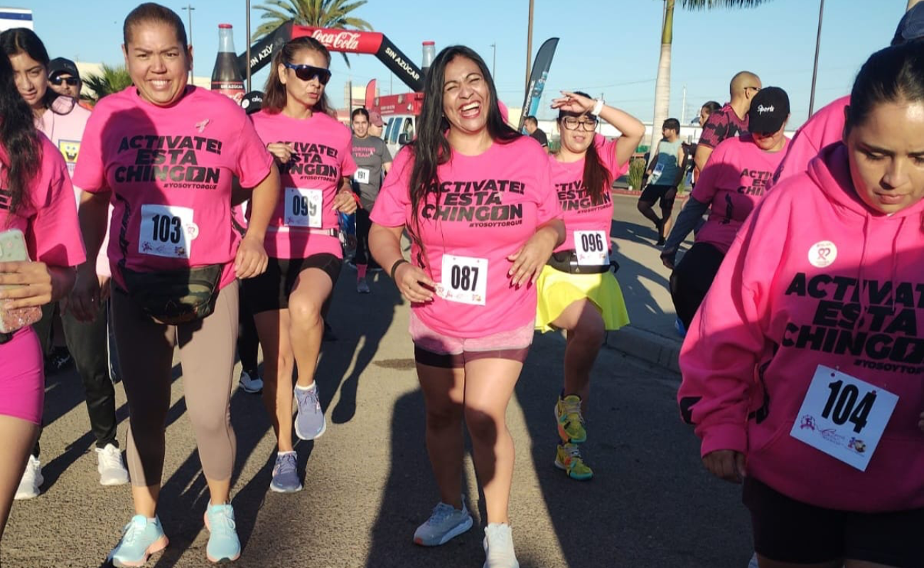 Con carrera y caminata promueven la detección oportuna de cáncer en Rosarito