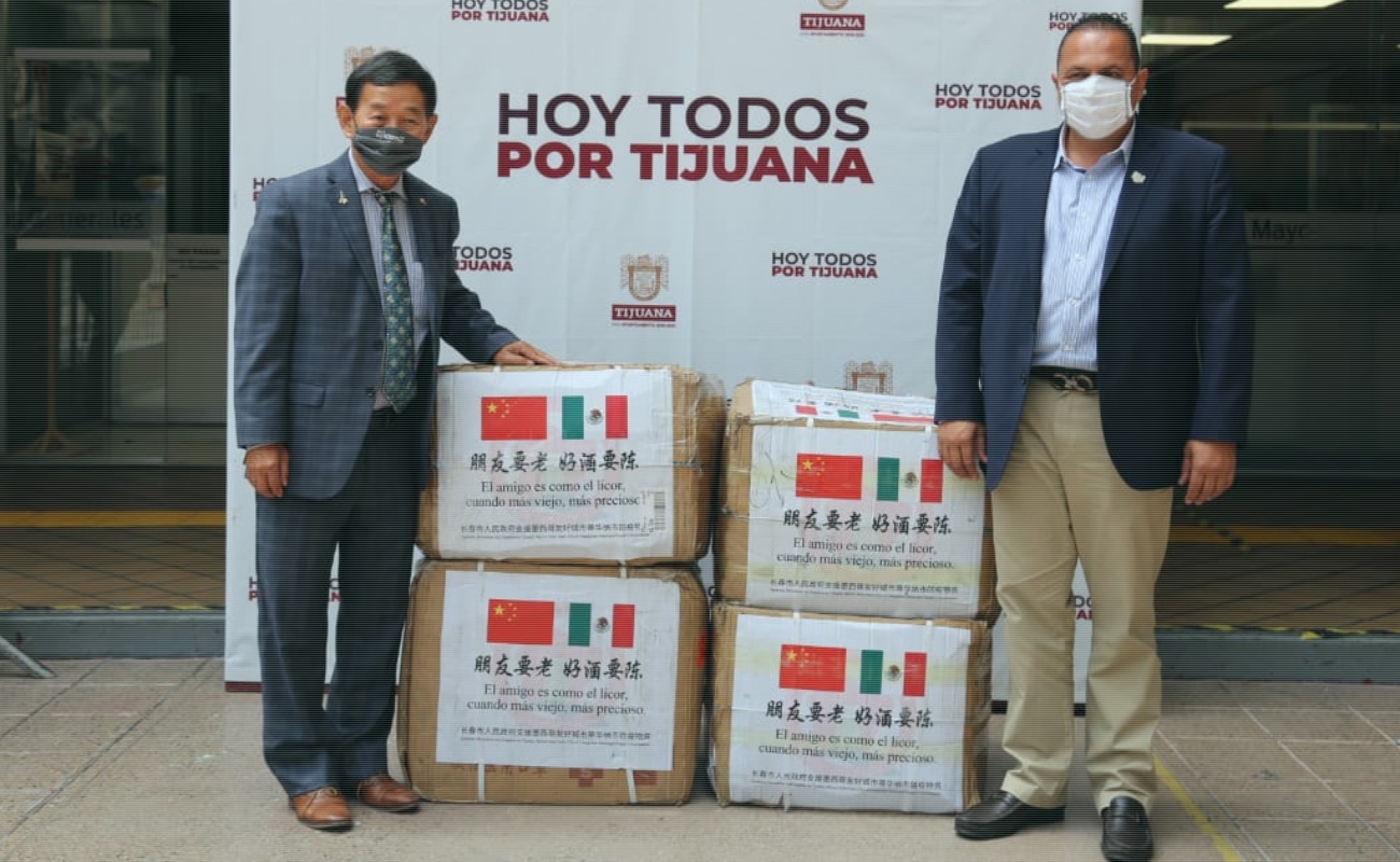 Recibe Tijuana donativo de 24 mil mascarillas