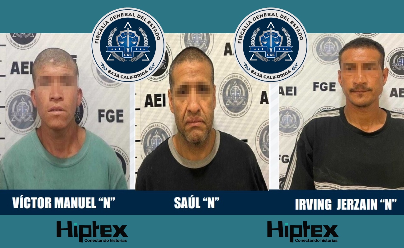 Capturan a tres buscados por narcomenudeo y robo de vehículo en Tijuana