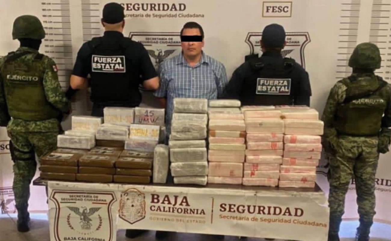 Aseguran casi 400 kilos de cocaína en Tijuana; y detienen a tres